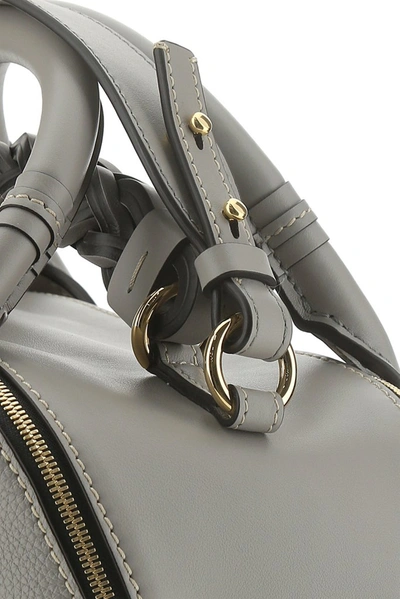 Shop Chloé Daria Medium Shoulder Bag In Grey