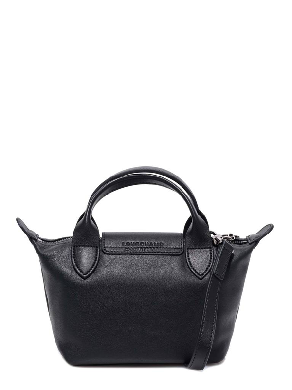 Longchamp Xs Le Pliage Cuir Top Handle Bag In Black ModeSens