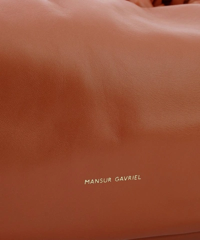 Shop Mansur Gavriel Cloud Clutch Bag In Orange