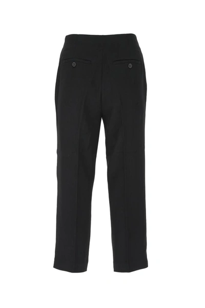 Shop Michael Kors Michael  High Waist Cropped Trousers In Black