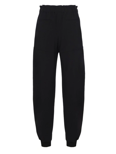 Shop Chloé Drawstring Waist Jogging Pants In Black