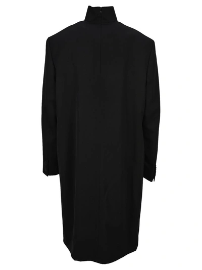 Shop Balenciaga Bb Collar Long In Black