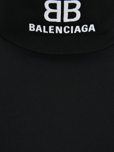 Shop Balenciaga Bb Collar Long In Black