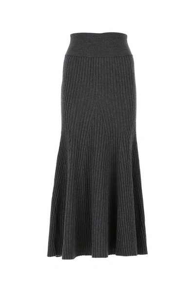 Shop Kenzo Ribbed In Grey