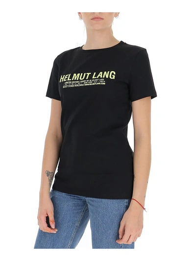 Shop Helmut Lang Logo Print T In Black