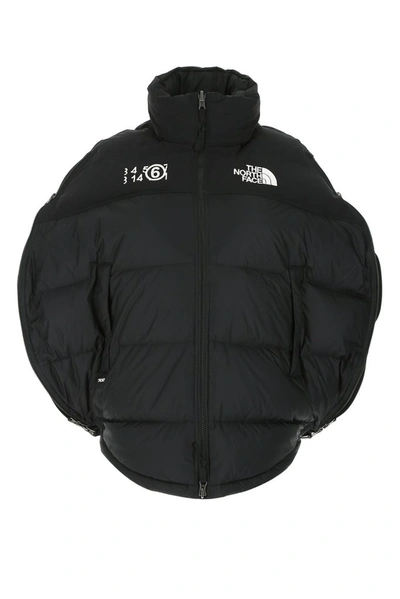 Shop Mm6 Maison Margiela X The North Face Circle Puffer Jacket In Black