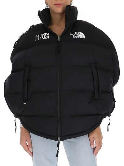 Shop Mm6 Maison Margiela X The North Face Circle Puffer Jacket In Black