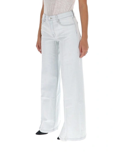Shop J Brand Evytte Wide Leg Jeans In White
