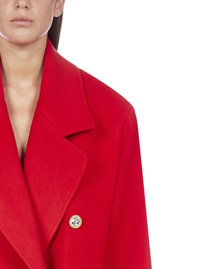 Shop Alessandra Rich Button In Red