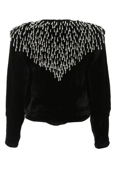 Shop Isabel Marant Embellished Blouse In Black