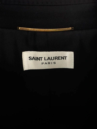 Shop Saint Laurent Tuxedo Jacket In Black