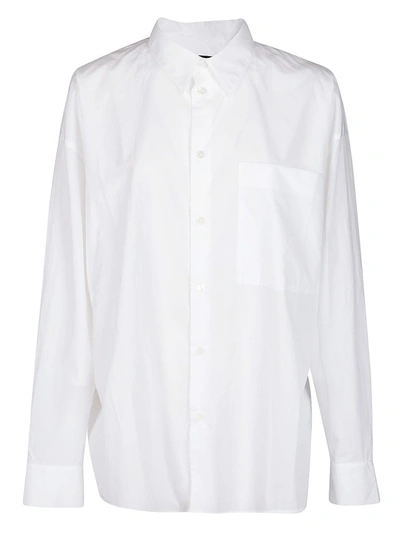 Shop Ann Demeulemeester Classic Oversized Shirt In White