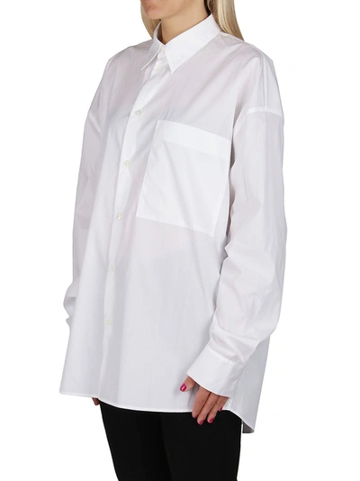 Shop Ann Demeulemeester Classic Oversized Shirt In White