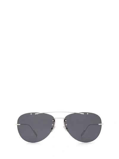 Shop Dior Eyewear Chroma1f Pilot Sunglasses In Silver