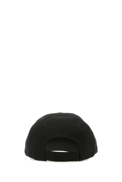 Shop Balenciaga Logo Embroidered Baseball Cap In Black