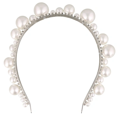 Shop Givenchy Ariana Embellished Headband In Silver