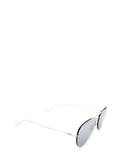 Shop Dior Eyewear Chroma1f Pilot Sunglasses In Silver