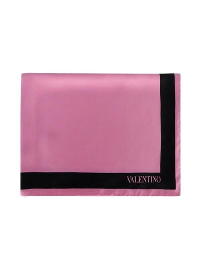 Shop Valentino Vlogo Foulard In Pink