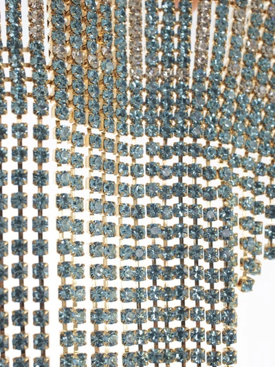 Shop Gcds Fringed Embellished Choker Necklace In Blue