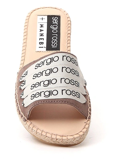 Shop Sergio Rossi X Manebí Slip On Sandals In Multi