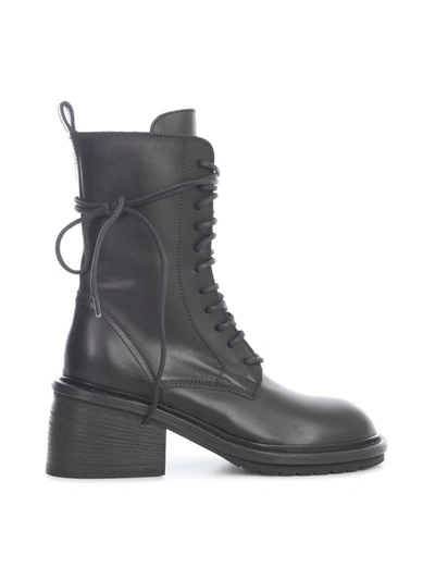 Shop Ann Demeulemeester Lace Up Boots In Black