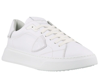 Shop Philippe Model Temple Veau Low In White