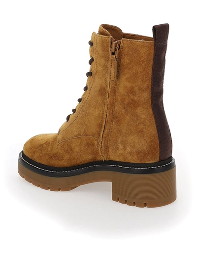 Shop Tory Burch Miller Ankle Boots In Brown