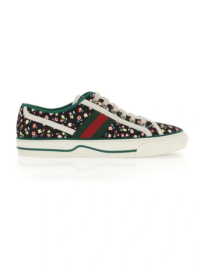 Shop Gucci Tennis 1977 Liberty London Sneakers In Multi