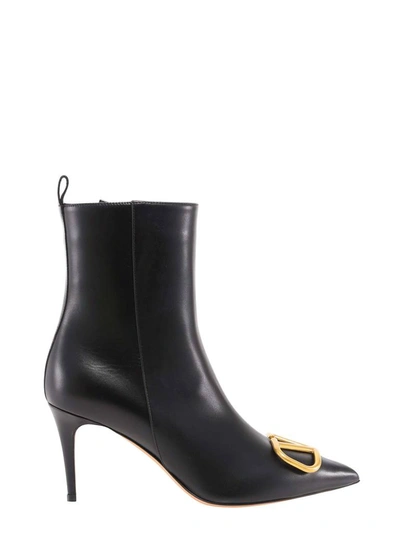 Shop Valentino Vlogo Signature Ankle Boots In Black