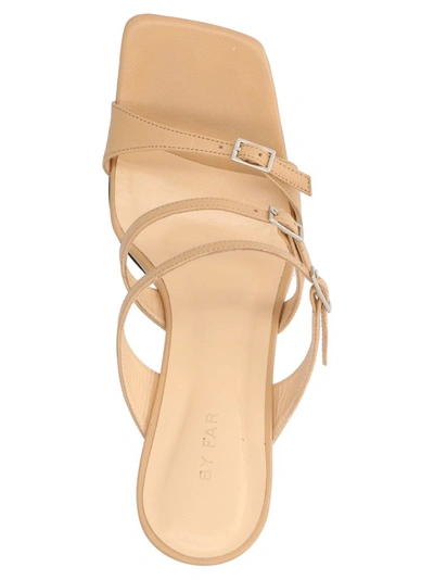 Shop By Far Malene Mules In Beige