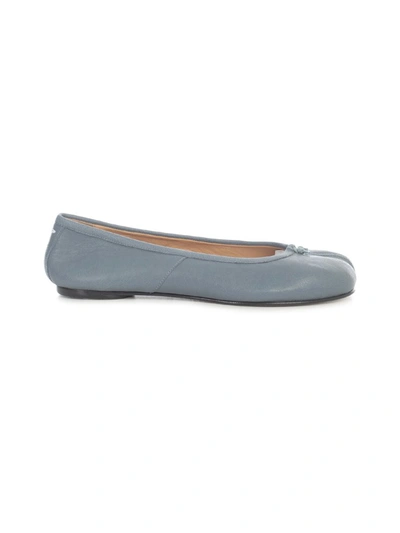 Shop Maison Margiela Tabi Ballet Flats In Blue