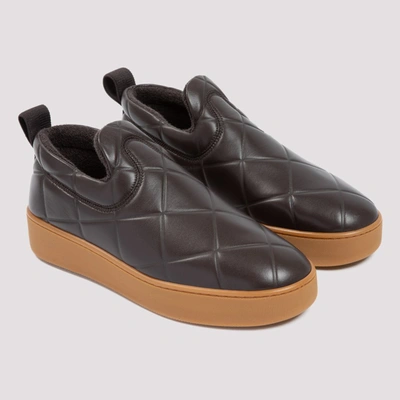 Shop Bottega Veneta Bv Quilt Sneakers In Brown