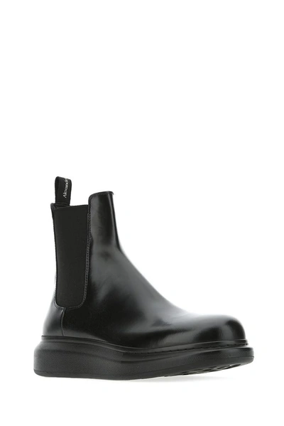Shop Alexander Mcqueen Hybrid Chelsea Boots In Black