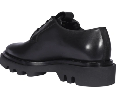 Shop Givenchy Safety Pin Derby Shoes In Black