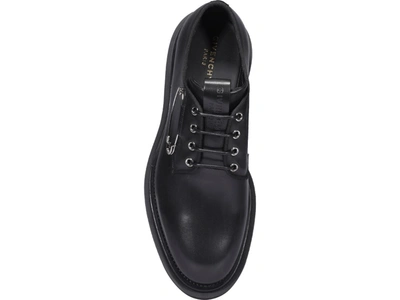 Shop Givenchy Safety Pin Derby Shoes In Black