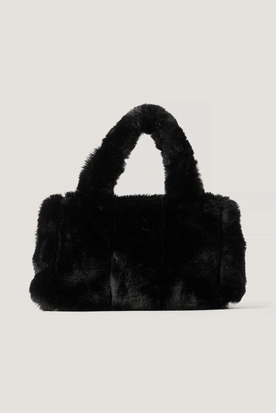 Shop Na-kd Patched Fluff Handbag Black