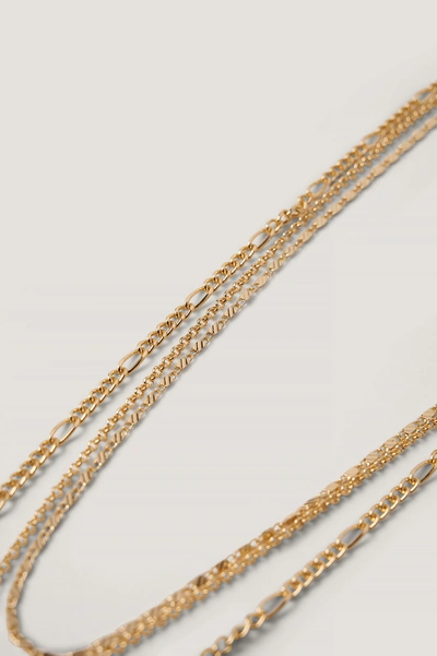 Shop Na-kd Mixed Chain Pendant Necklace - Gold