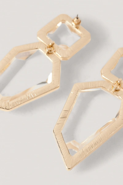 Shop Na-kd Chunky Transparent Earrings - Gold