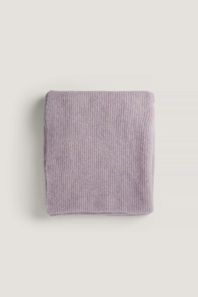 Shop Na-kd Alpaca Blend Scarf - Purple In Lilac