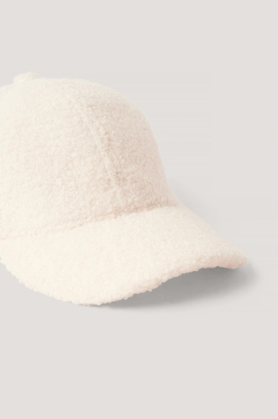 Shop Na-kd Teddy Baseball Cap - Offwhite