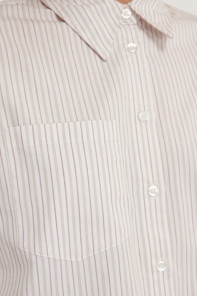 Shop Na-kd Classic Oversized Striped Pocket Shirt - Multicolor