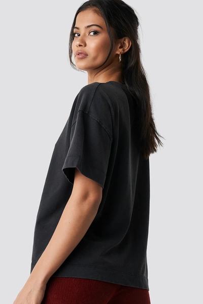 Shop Na-kd Washed Out Oversize Tee Black