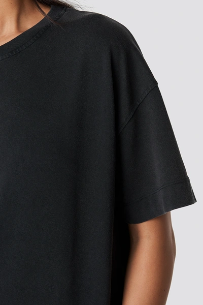 Shop Na-kd Washed Out Oversize Tee Black