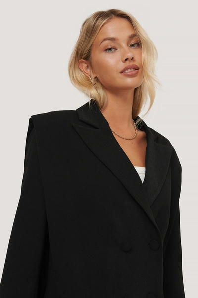 Shop Na-kd Classic Bolded Shoulder Blazer - Black