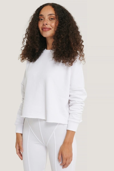 Shop Na-kd Reborn Organic Basic Cropped Sweater White