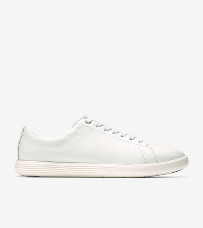 Shop Cole Haan Women's Grand Crosscourt Sneaker In Optic White Leather
