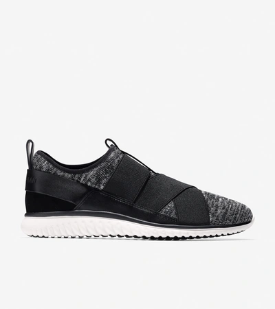 Shop Cole Haan Studiøgrand Cross-strap Sneaker In Black