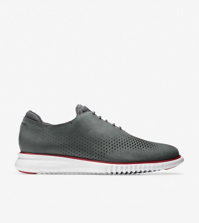 Shop Cole Haan 2.zerøgrand Lined Laser Wingtip Oxford In Gray