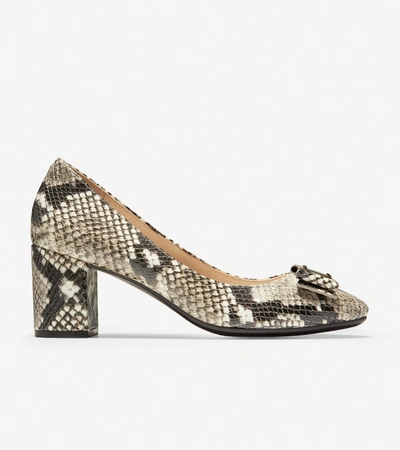 Shop Cole Haan Tali Bow Pump In Beige Or Khaki