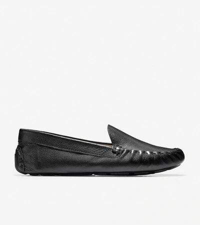 Shop Cole Haan Women's Evelyn Driver In Black Leather